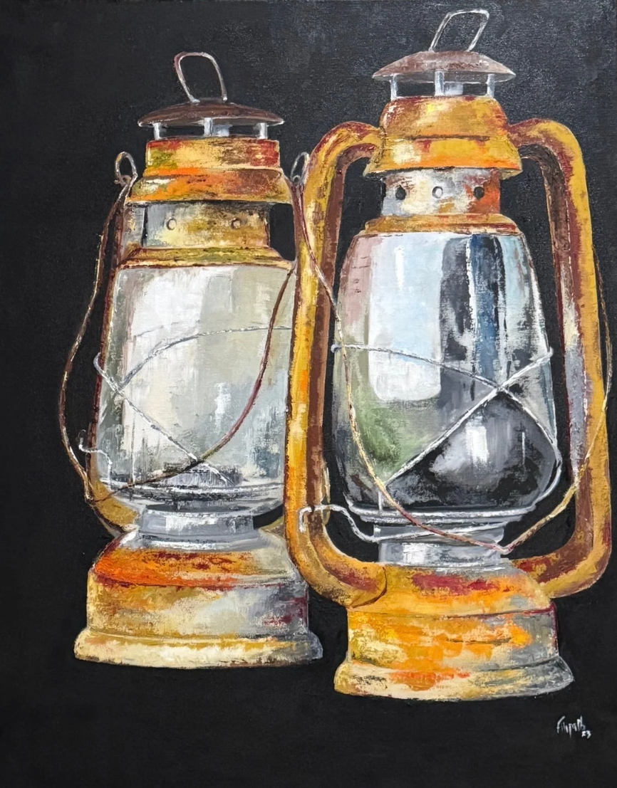 Pintura contemporânea Despertar, obra de Filipa Pinto Basto