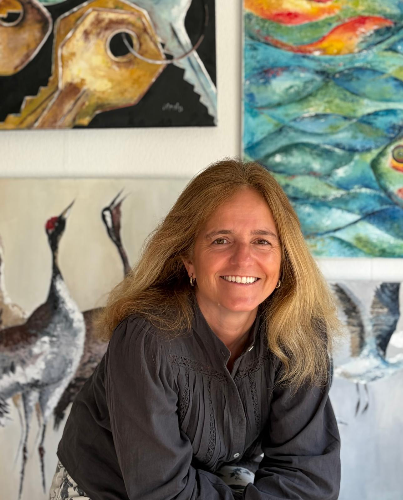 Retrato da artista contemporânea Filipa Pinto Basto